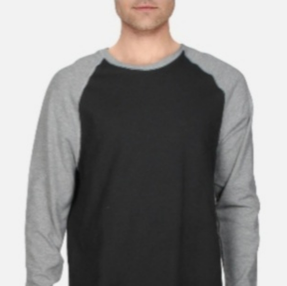 BOGO FREE- (2) Colorblock Unisex Baseball Shirts Old Navy Gray/Featherz Burgundy - Picture 8 of 14